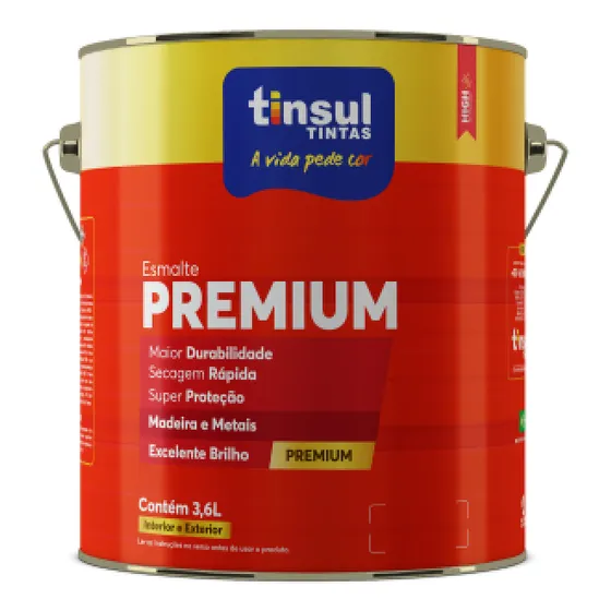 Esmalte Sintetico Semi Brillo Madera/metal Tinsul 3,6 Lts Color Blanco