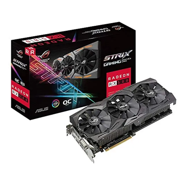 Tarjeta Gráfica Asus Rog-strix-rx580-o8g-gamingoc Edition Gd