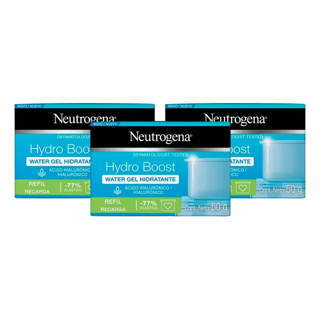 Pack X3 Refil Neutrogena Hidroboots Water Gel 50gr