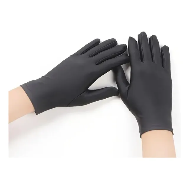 Guantes Negros Elásticos Licra Unisex, Unboxing, Conducción