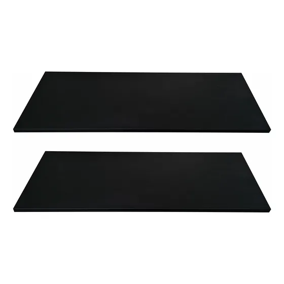 Kit 02 Prateleiras 100x30 Preto Mdf 15mm 1 Metro X 30cm.