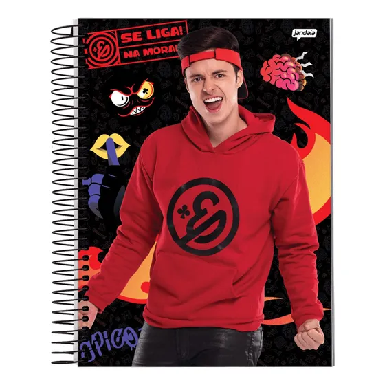 Caderno Universitário Enaldinho 10 Matérias 160fls - Jandaia