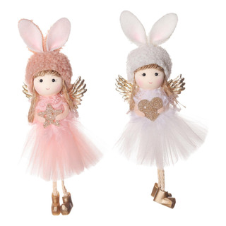 2 Adornos Navideños De Ángel Para Colgar En El Árbol De 2 Adornos Navideños De Ángel Para Colgar En El Árbol De