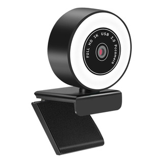 Mini 1080p/2k/5mp Cámara Web Con Anillo De Luz Led Mic Mini 1080p/2k/5mp Cámara Web Con Anillo De Luz Led Mic