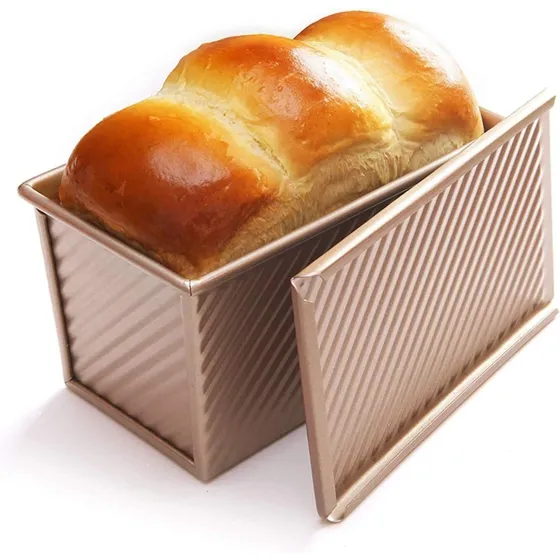 Molde Para Horneado Pan Con Tapa Antiadherente