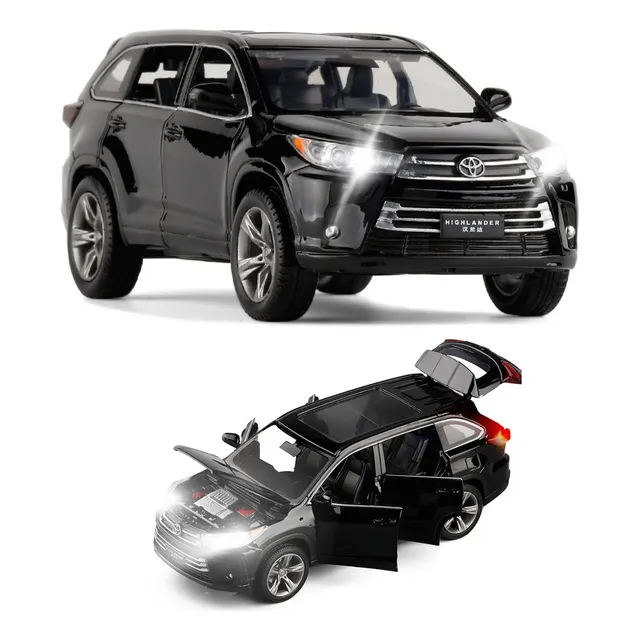 2019 Toyota Suv Lujo Highlander Miniatura Metal Coche 1/32