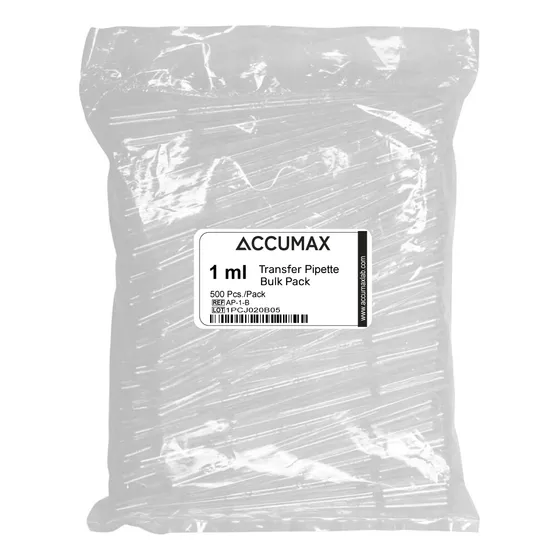 500 Pipetas De De 1ml, Estériles - Accumax