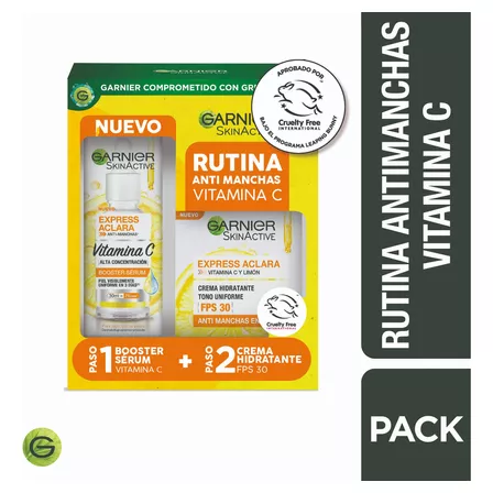 Garnier Skin Active pack anti-manchas serum y crema SPF 30