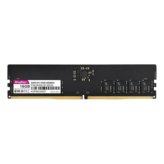 Kingdian Memoria Ram Ddr5 16gb 5u480016gbs-b Negro 4800mhz