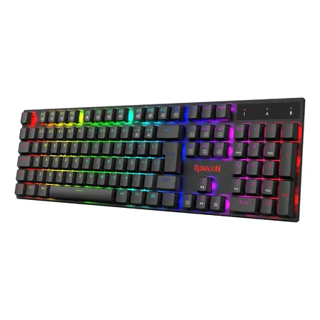 Teclado Mecânico Gamer Redragon Apas Rgb Preto Full Size Português Brasil