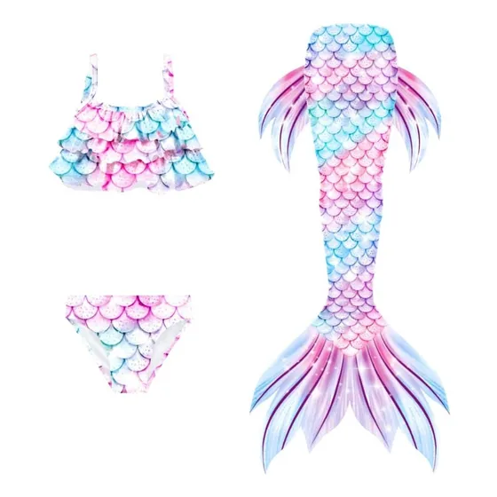 Traje De Baño Cola De Sirena