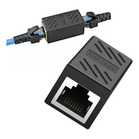 Coupler Union Rj45 Hembra - Hembra  Blindado Acoplador Cable