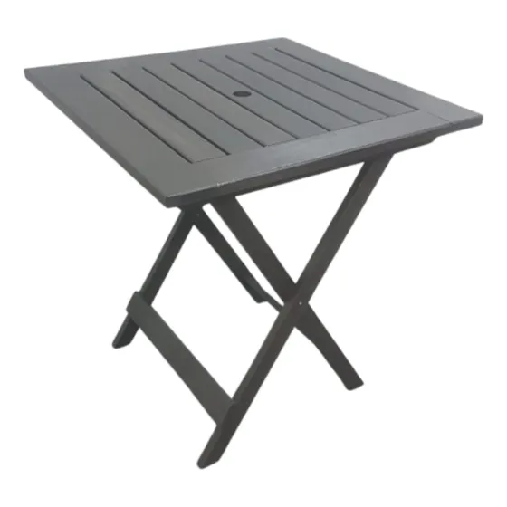Mesa Plegable Madera Eucaliptu Laqueada 80 Exterior Bar 