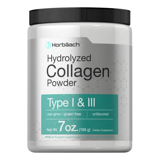Colágeno En Polvo Horbaach Hidrolizado Tipo I Y Iii 200 Ml