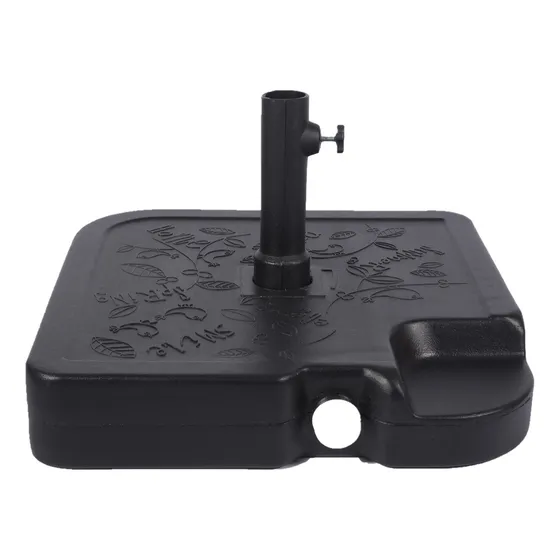Base para sombrilla contrapeso rellenable 45cm Eggys color negro