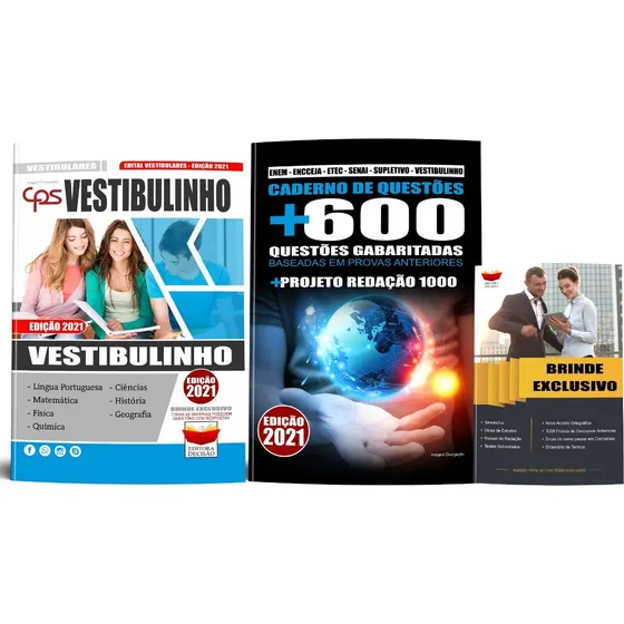 Concurso Vestibulinho Atualizada Combo Brinde Apostila