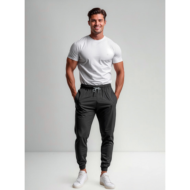 Calça Tactel Jogger C/ Elastano Masculino Academia Treino Calça Tactel Jogger C/ Elastano Masculino Academia Treino