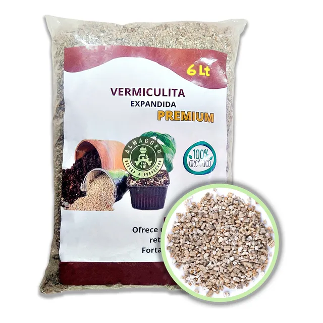 Vermiculita Premium (x 6 Litros) Sustrato Plantas