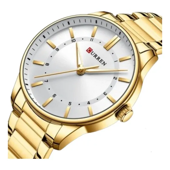 Reloj Pulsera Hombre Cuarzo Curren Acero Inoxidable 