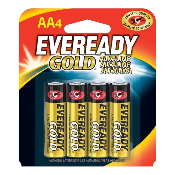 Pila Eveready Alcalina Gold Aa C/4 1.5v A91aa-4