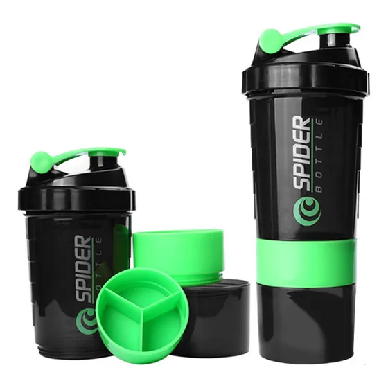 Termo Mezclador Proteína Shaker 500ml 3-1 Proteína Rojo