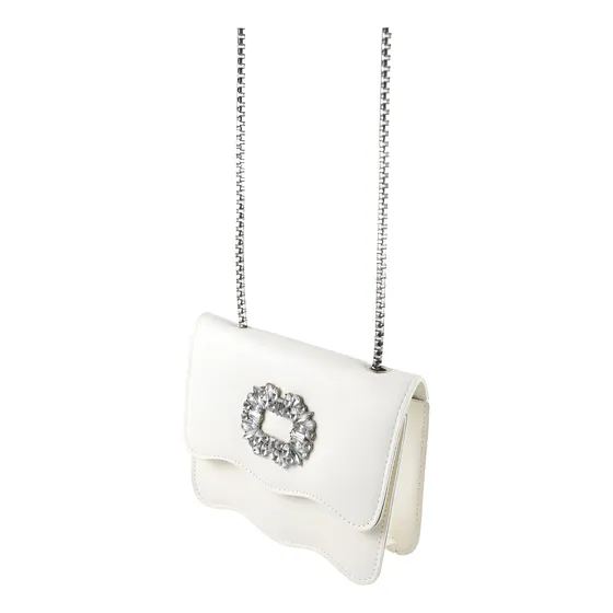 Cartera Minibag Con Detalle Frontal Car087 Milokita Blanco