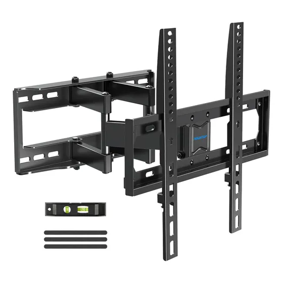 Soporte De Pared Para Tv Monitor Mountup Mc0010 26 A 65 Pulgadas Color Negro