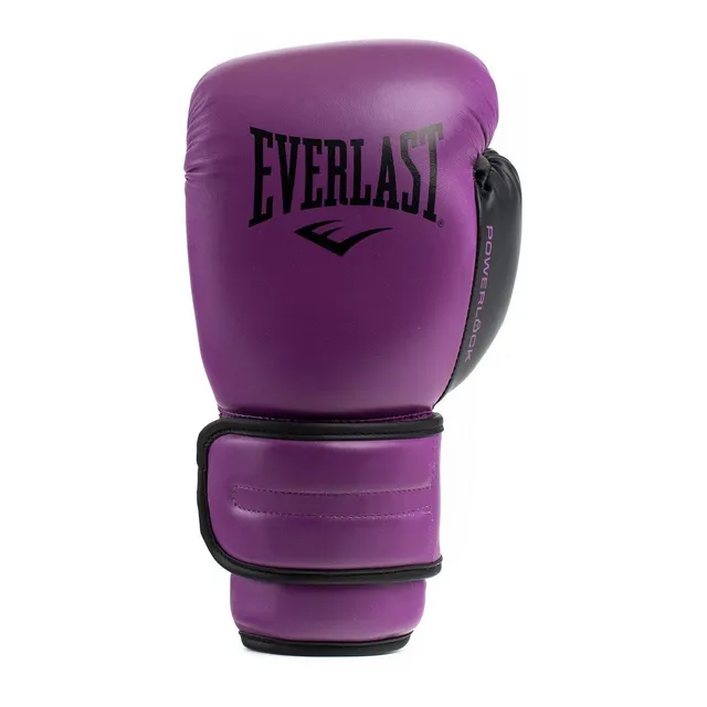 Guantes De Box Powerlock 2 Tr Hook & Loop Purpura / Negro