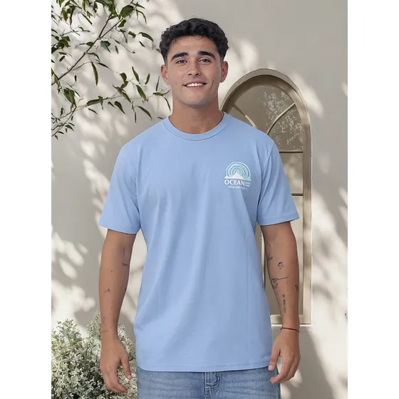 Remera Hombre Ocean Little Jahmaica 100% Algodón