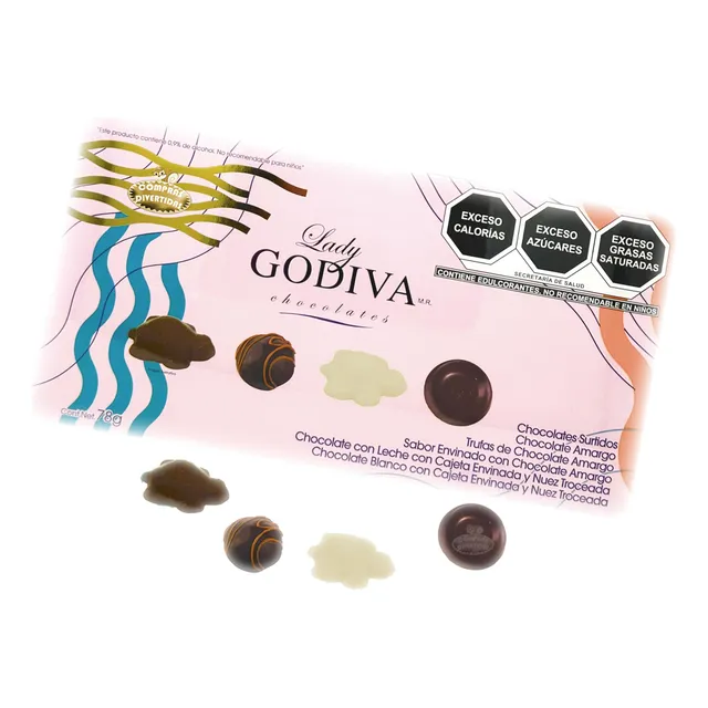 Chocolates Rellenos Surtidos Trufas Y Tortugas Lady Godiva