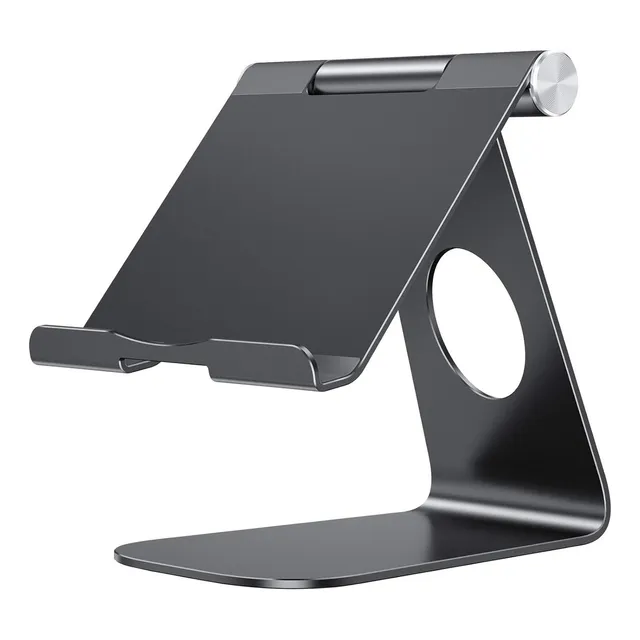 Soporte Aluminio Ajustable Para Tableta De 7 A 12.9 Pulgadas Color Negro