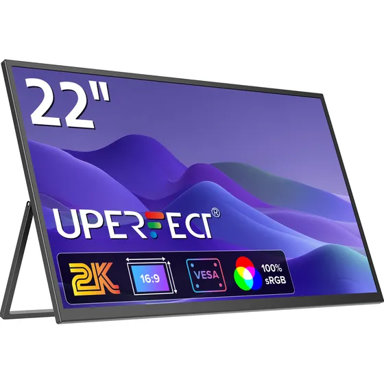 Monitor Portátil Uperfect Umax 22 Polegadas 2k Para Notebook