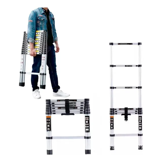 Escalera Telescópica Portátil De Aluminio De 2 M
