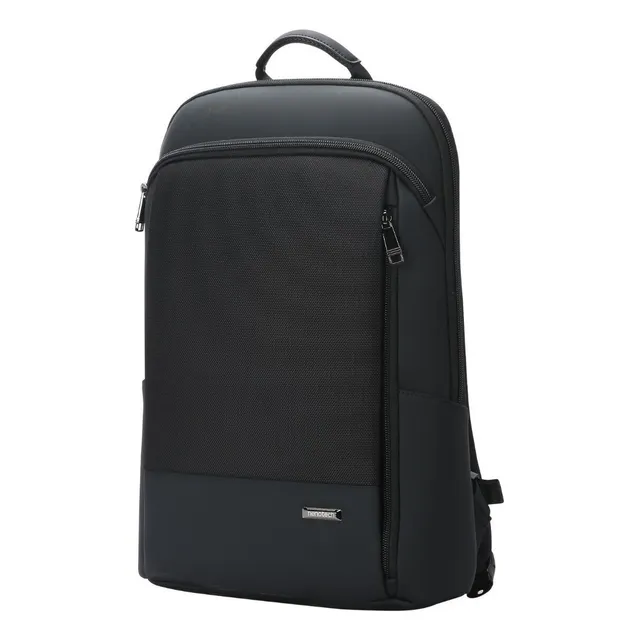 Mochila Viaje Ejecutiva Antirrobo Nenotech Escolar A71216 Color Negro Diseño de la tela Lisa