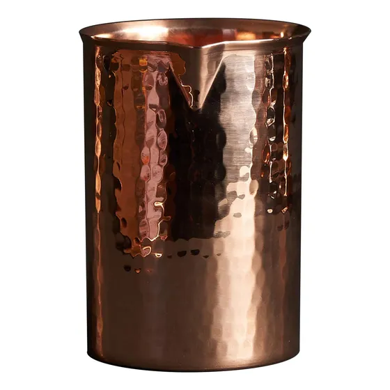 Sertodo Mezclador Coctel Cobre Fondo Plano Martillado Mano