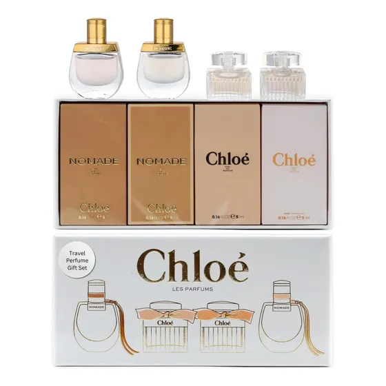Set De Perfumes Chloe Para Mujer Con 4 Miniperfumes De 5 Ml