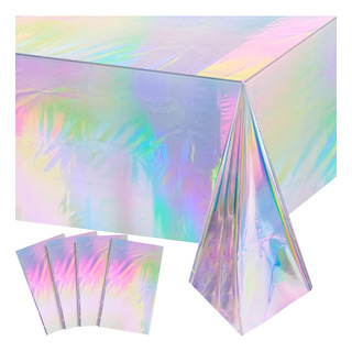 Mantel Holográfico De 108 Pulgadas Para Decoración De Escena Mantel Holográfico De 108 Pulgadas Para Decoración De Escena