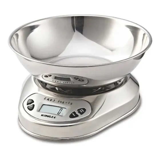 Pesa De Cocina Full De Acero Inoxidable 5kg 1gr Con Bowl Ace Capacidad máxima 5 g Color Gris | Cuotas sin interés