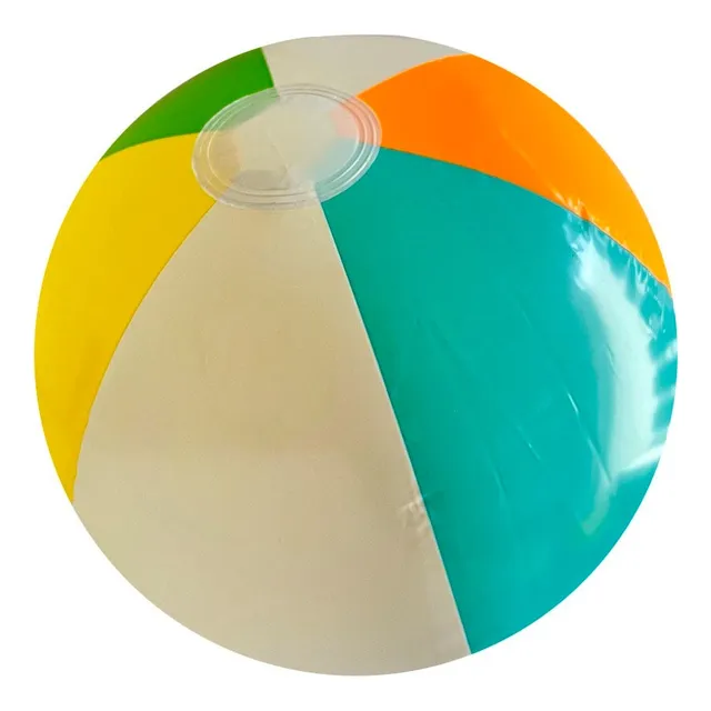 Pelota De Playa Alberca 41 Cm Para Niños Colores Naranja Arcoíris
