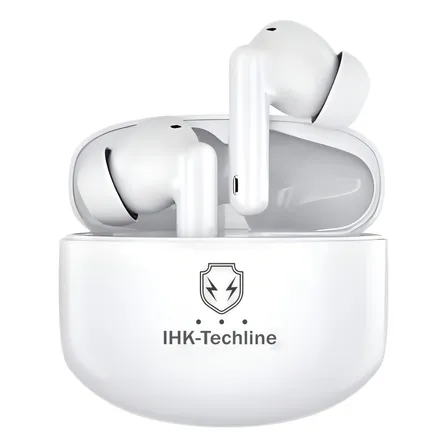 Audífonos Ihk-a40 Reducción De Ruido Anc+enc+modo Gamer Color Blanco Luz Blanco