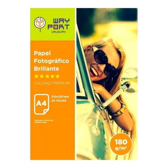 10 Paquetes Papel Foto 180g X20 Hojas A4 Glossy - Insumax