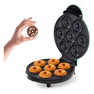 Máquina Mini De Donas Eléctrica Azul Claro, Ideal Para Fiest Máquina Mini De Donas Eléctrica Azul Claro, Ideal Para Fiest