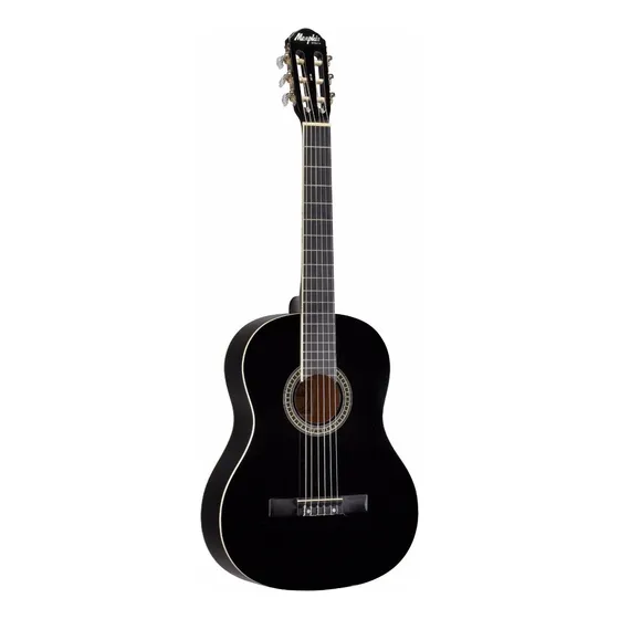 Violão clássico Tagima Memphis AC-39 para destros preta verniz brilhante