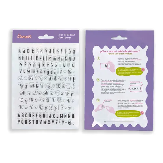Plancha De Silicona Sellos Abecedario Abc 2