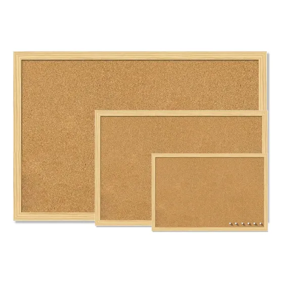 Pizarra De Corcho 60x90cm Marco Madera Oficina Colgar Pared