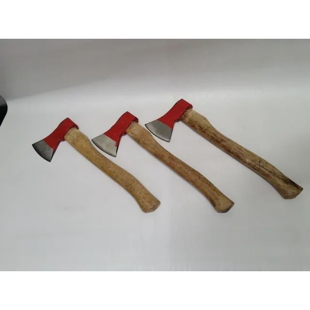 Hacha Clasica Antigua En Hierro Y Madera Cedro U.s.a