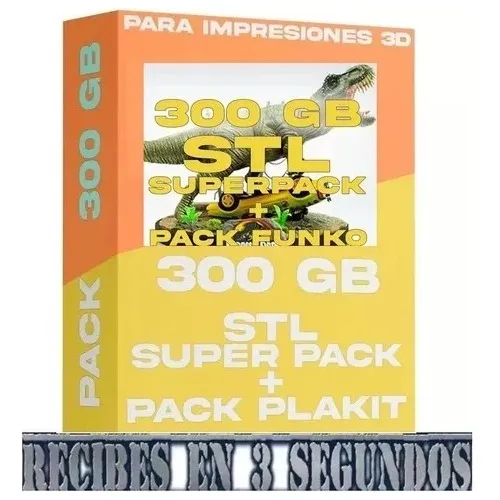 Pack Archivos Stl +300gb + Stl Pack Funko  Impresion 3d