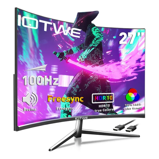 Monitor Gamer Curvo 27'' Led Hdmi 100hz Con Bocinas