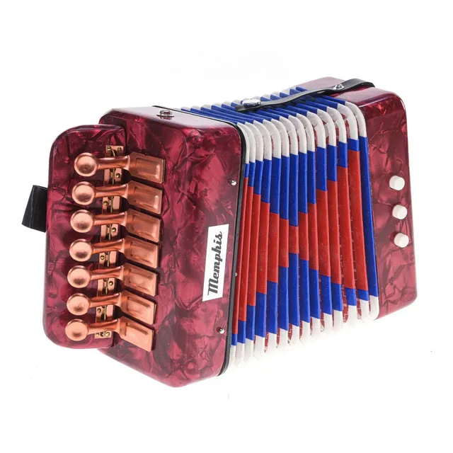 Acordeón Infantil Memphis Stp102 2b 7t Red Color Rojo