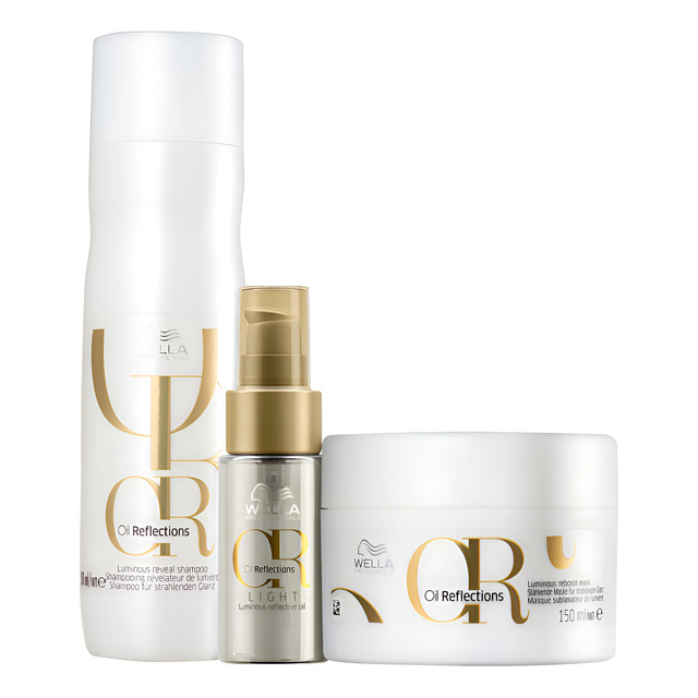 Kit Wella Professionals Oil Reflections Trio (3 Produtos) Única Kit Wella Professionals Oil Reflections Trio (3 Produtos) Única